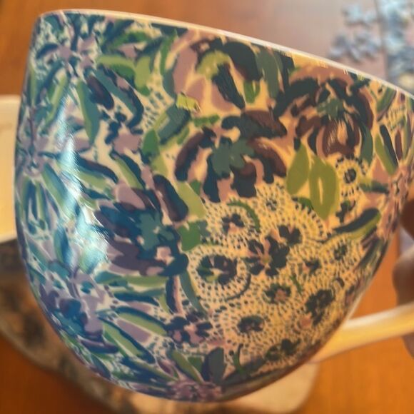 Lily Pulitzer Blue Floral Mug Set - Picture 7 of 7